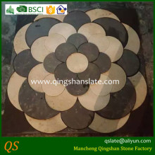 latesst stone picture flower design external wall tiles