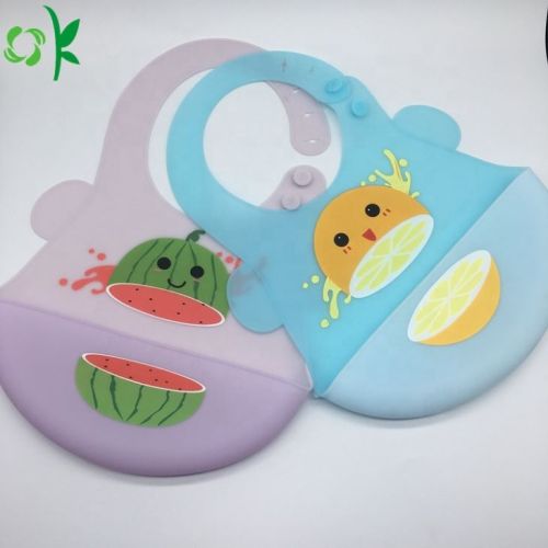 Silicone Baby Bibs Cute Fruit Design