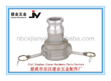 Stainless steel cam and groove coupling