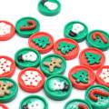 100Pcs Mix Design Resin Weihnachtsknöpfe 2-Loch-Nähknopf Scrapbooking für Kinder DIY Craft Hochzeitsdekoration Weihnachtsstil