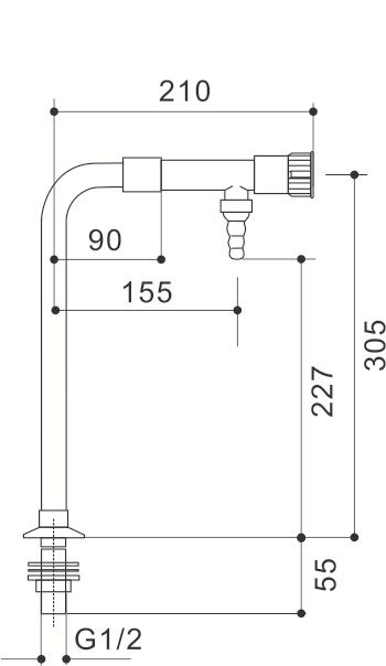 Distilled Wall Faucet