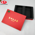 Red solid drink and tea packaging box