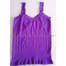 Women’s Seamless Jacquard Cami With Lace Strap
