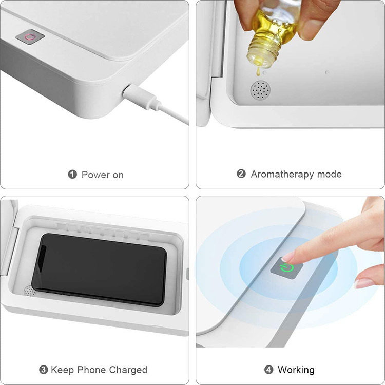 Scatola di disinfettante per mani UV portatile grande all&#39;ingrosso