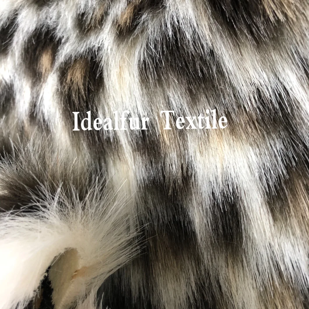 Jacquard Leopard Print Animal Imitation Faux Fur