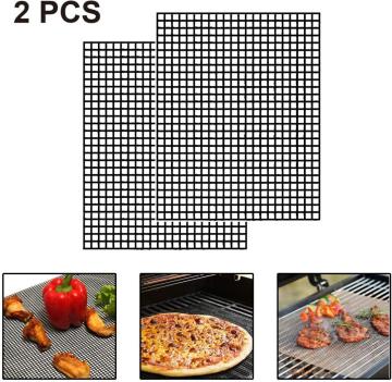 Non stick reusable BBQ grill mesh mat