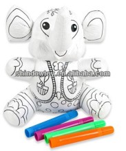 Washable toy Drawing re-use toy educational toy DIY elephant coloring toy