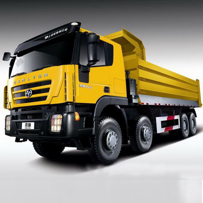 China HY Gentruck genlyon 420HP 390HP 8x4 6x4 heavy truck tipper dump truck