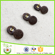 Natural coconut decorative nail heads with logo