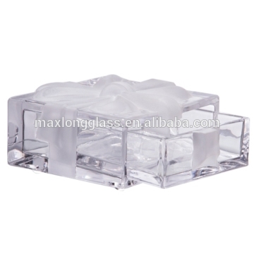 Hand Pressed glass jewellery box