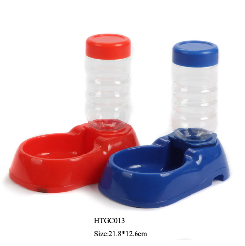 Pet drinker products plastic portable drinker bottle