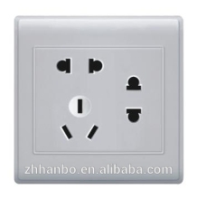 High quality 3 gang 6 pin switched socket