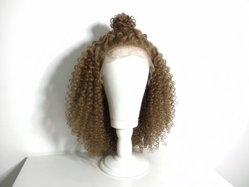 Natural Black Headband Curly Wig 100% Human Hair