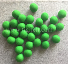 green color wool laundry ball