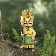 Mayan Totem Tribesman Figurines: Unique Outdoor Decorations for Garden, Courtyard, and Beyond