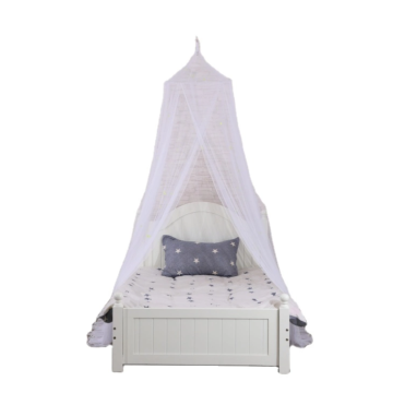 White dome mosquito net for children's room