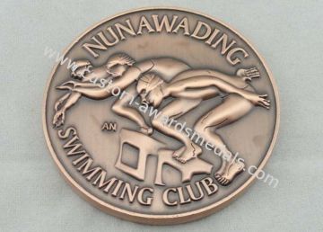 Both Sides 3d Personalized Coins Copper Plated For Collection