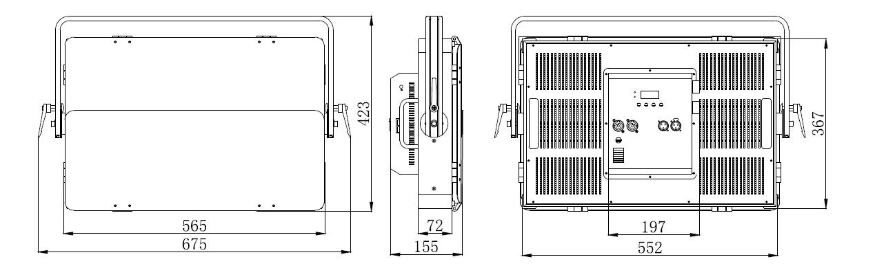 panel light size