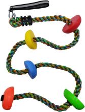 Colorful Climbing Rope Tree Swing with Platforms