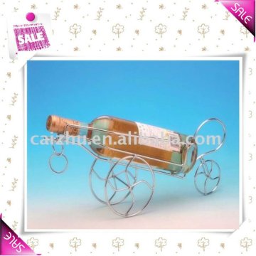 Metal iron bicycle wine rack