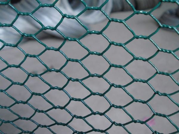 100ft pvc coated poultry farm wire netting poultry chicken wire netting green coated hexagonal wire mesh factory