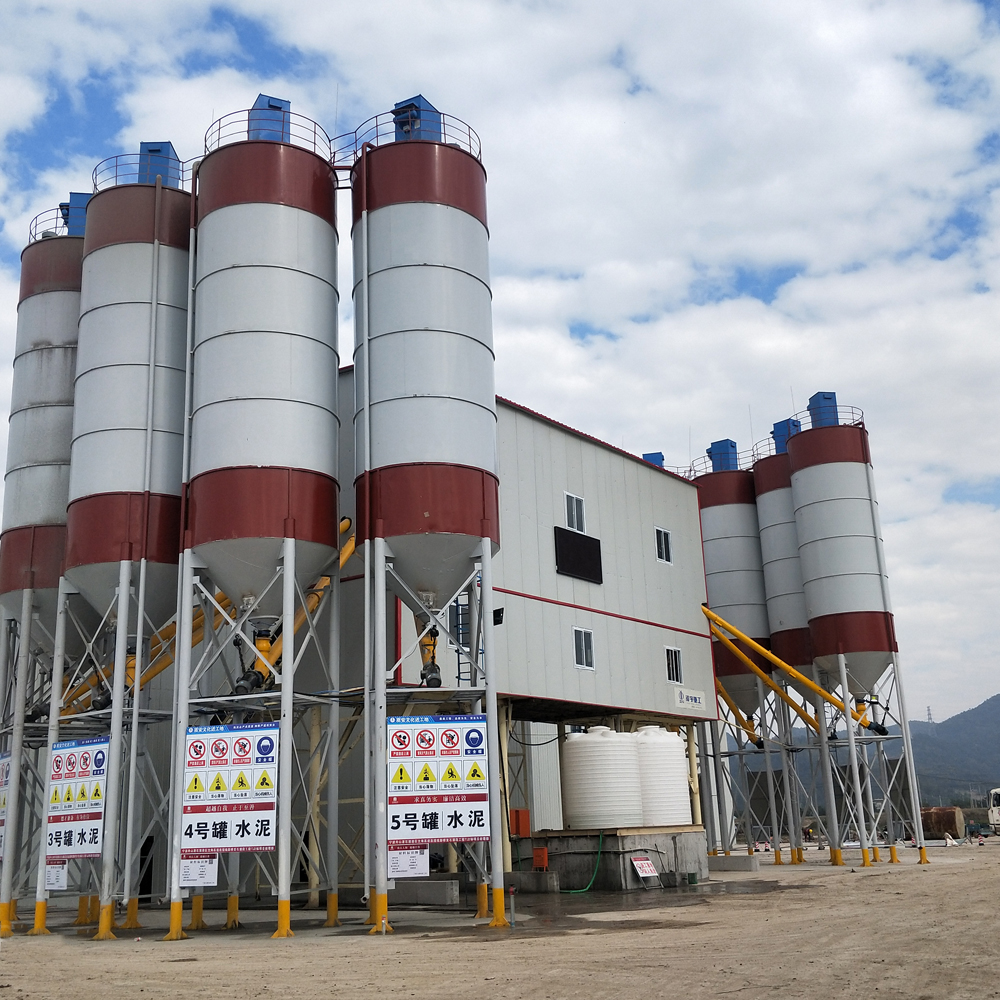 HZS120 portable small capacityconcrete batching plant