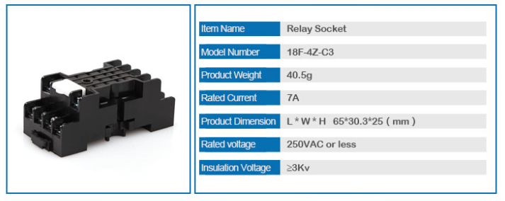 SAIP/SAIPWELL New Product 5 Pin Relay Socket General Auto My4 Relay Socket