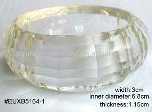 lucite bangle /resin bangle /acrylic bangle /plastic bangle / jewelry faceted bakelite bangle bracelet