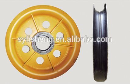 heavy duty hot rolling sheaves,wire rope sheaves for hoisting crane, hot-rolling pulley block