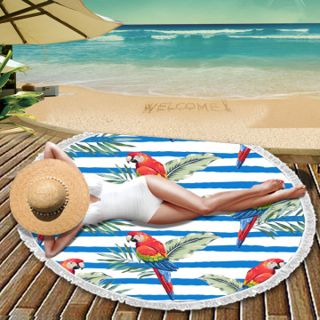 Cheap Microfiber Fashion Printed Round Beach Fabrics