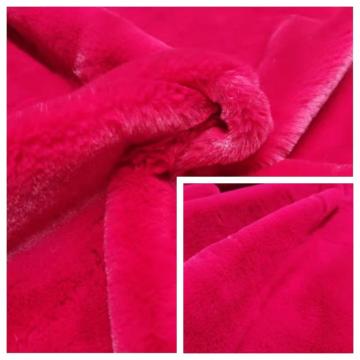 100%Polyester Rabbit-Like Mink Hair Knitting Fabric