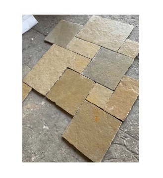 Limestone Tumbled Tiles: Yellow Stone for Indoor and Outdoor Flooring