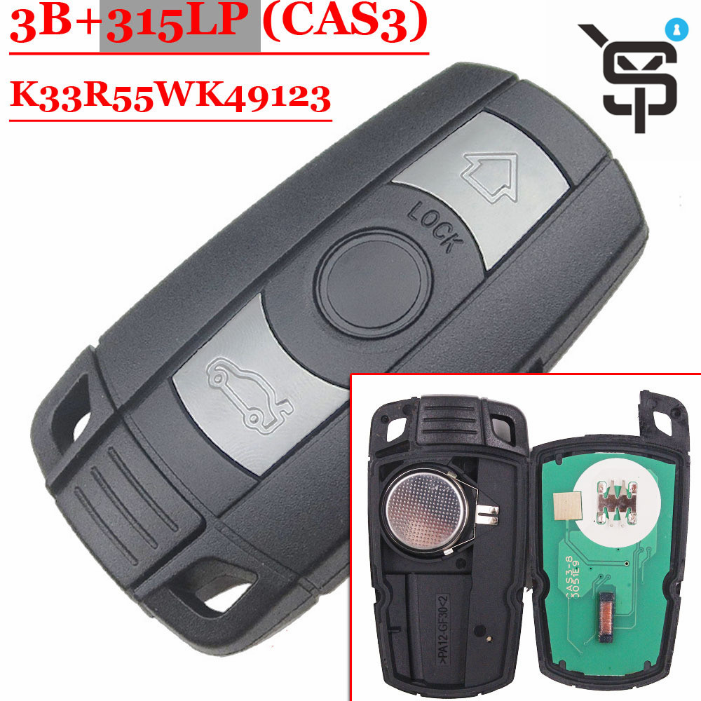 Top quality car key remote key 3 button 315/433/868/315 MHZ