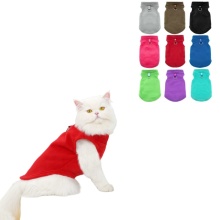 Manufacturer Direct Various Colored Sustainable Thickened Fleece Pet Vests for Cats - Winter Clothing