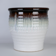 Large White Garden Pots Outdoor Ceramic Planter