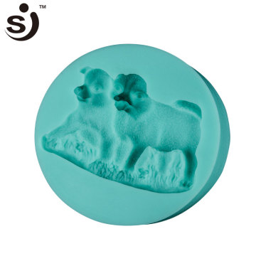Wholesale China factory silicon baking mold lovely pet dogs silicon cake mould