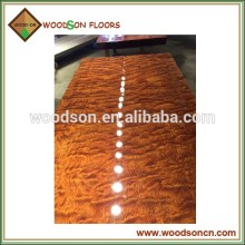Natural Bubinga Solid Wooden Table Top Slab For Star Hotel