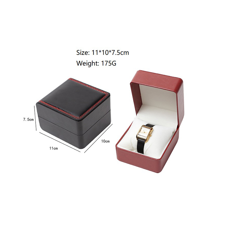 Custom Logo High Quality PU Material Display box packaging gift box Watch Box recycled jewelry packing