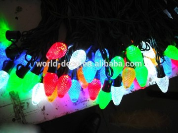 decoration light chain with C7 strawberry ornaments