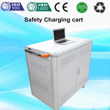 Mobile laptop charging cart