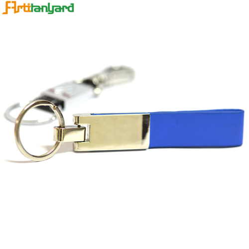 Kundengebundener PU-Leder Keychain