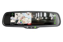Car Interior Touch Screen Mirror with GPS Navigator Bluetooth Handsfree Car Kit