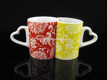 YF28021 ceramic hug mug with print