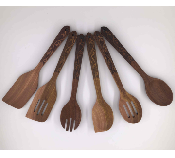 Kitchen utensils made of wood