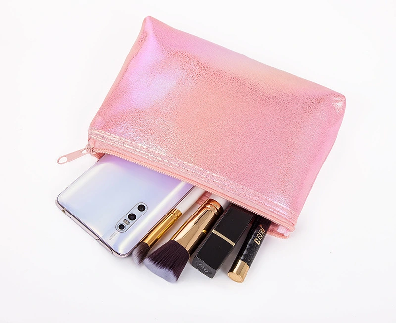 2 in 1 Custome Logo Women Beauty Makeup Pouch Mermaid Magic Colored Clear Cosmetic Bag