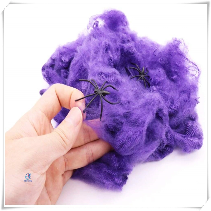 Halloween Stretchable Polyester Multicolor Spider Web Party Decoration