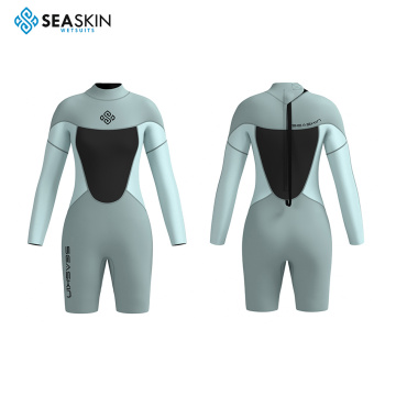 Surfing Surfing Lady Springsuit Wetsuit de trajes de agua de manga larga