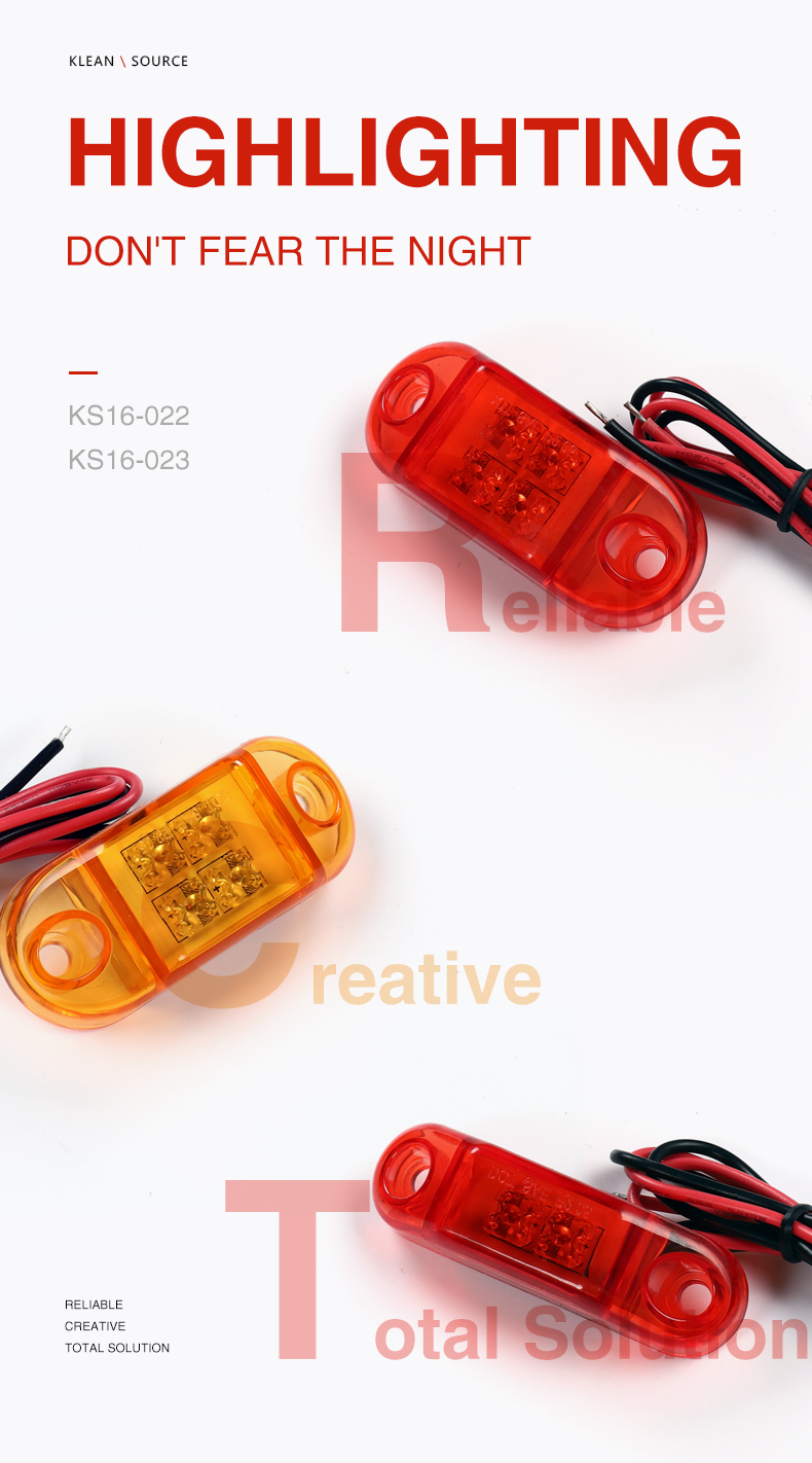 Wholesale Led 12V&24v brightness lamp side marker lights trucks clearance light position lamp