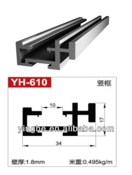 anodizing aluminium profile for sliding doorframe