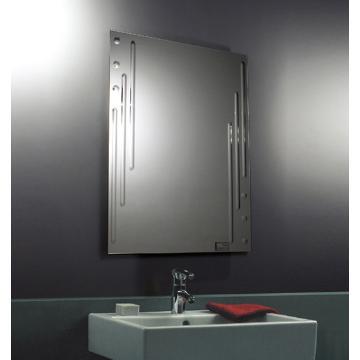 bathroom mirrors with engraved pattern